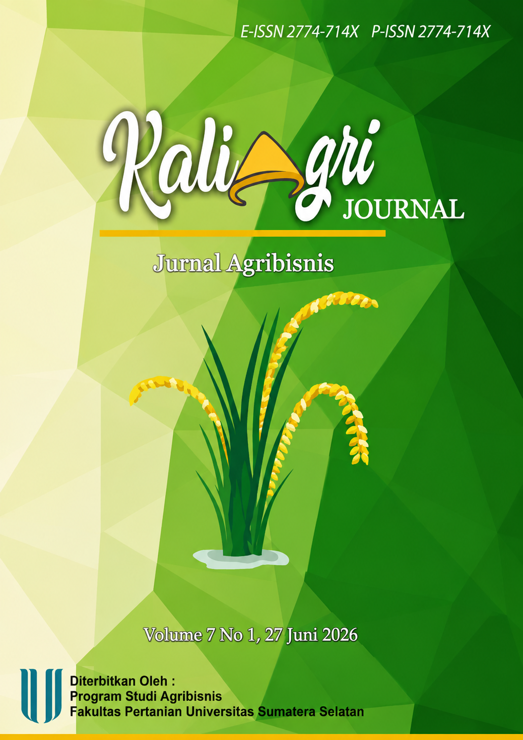					View Vol. 7 No. 1 (2026): Jurnal KaliAgri Juni 2026
				